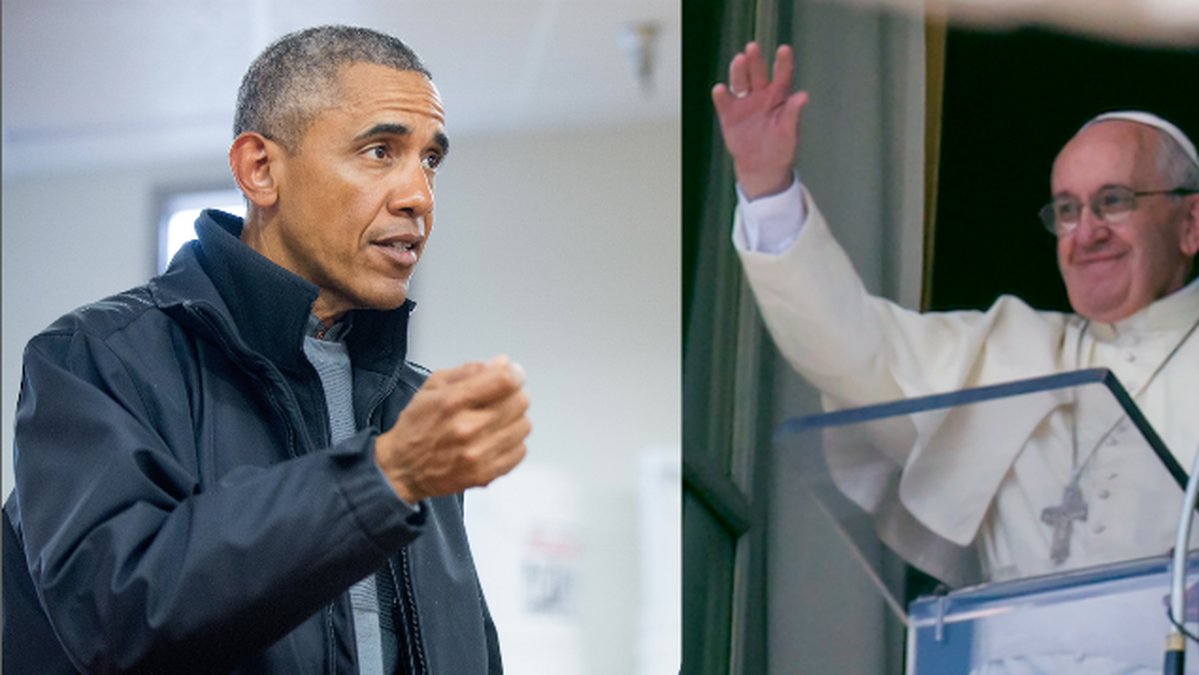 Obama och påven kommer att träffas. 